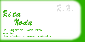 rita noda business card